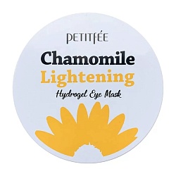 Успокаивающие и осветляющие патчи с ромашкой, Petitfee Chamomile Lightening Hydrogel Eye Patch