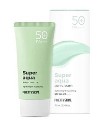 Увлажняющий солнцезащитный крем (70 мл), PrettySkin Super Aqua Sun Cream SPF50+ PA++++