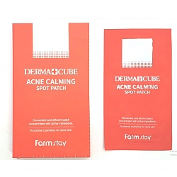 Точечные патчи от акне (12 шт), FarmStay Derma Cube Acne Calming Spot Patch