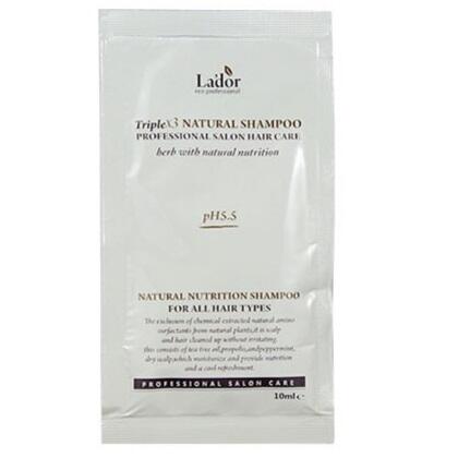 mini Шампунь бессульфатный с маслами (10 мл), Lador Triplex Natural Shampoo