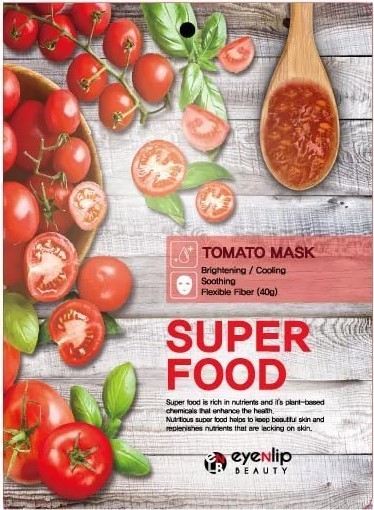 Тканевая маска с экстрактом томата, Eyenlip Super Food Tomatо Mask