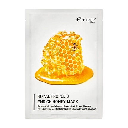 Смягчающая тканевая маска с прополисом, Esthetic House Royal Propolis Enrich Honey Mask