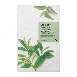 Тонизирующая маска с зеленым чаем, Mizon Joyful Time Essence Mask - Green Tea