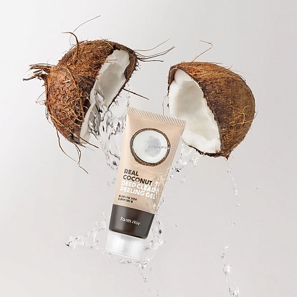 Пилинг-скатка с кокосом, Farm Stay Real Coconut Deep Clear Peeling Gel
