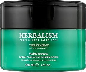 Увлажняющая маска с комплексом трав для волос (360 мл), La'dor Herbalism Treatment