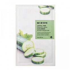 Освежающая тканевая маска с огурцом, Mizon Joyful Time Essence Mask - Cucumber