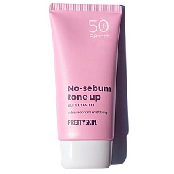 Матирующий солнцезащитный крем (70 мл), Pretty Skin No Sebum Tone Up Sun Cream SPF50+PA++++