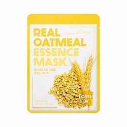 Тканевая маска с экстрактом овса, FarmStay Real Oatmeal Essence Mask