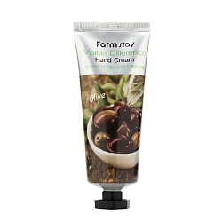 Крем для рук с экстрактом оливы (100 мл), FarmStay Visible Difference Hand Cream Olive