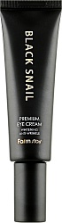 Крем для век с муцином черной улитки, FarmStay Black Snail Premium Eye Cream