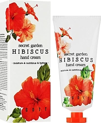 Крем для рук с гибискусом, Jigott Secret Garden Hand Cream Hibiscus