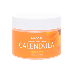 Крем для лица успокаивающий с экстрактом календулы, LanSkin calendula natural herb cream