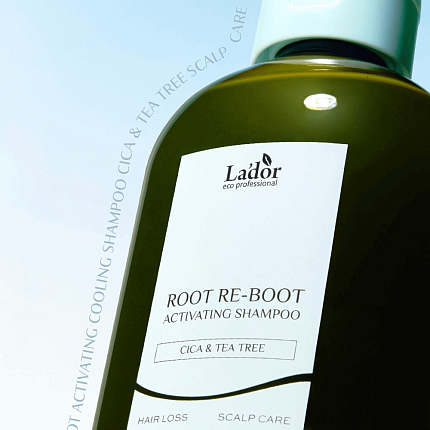 Шампунь для жирной кожи головы с чайным деревом (300 мл), Lador Root Re-Boot Activating Shampoo Cica & Tea Tree