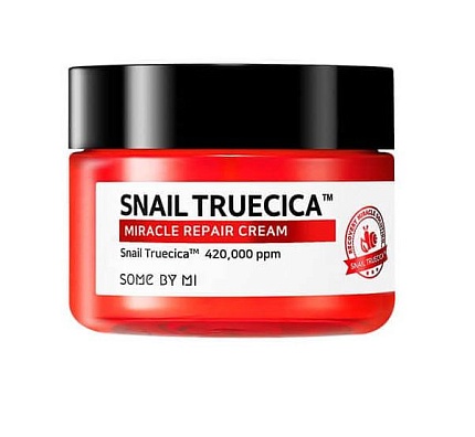 Восстанавливающий крем с муцином чёрной улитки (60 мл), Some By Mi Snail Truecica Miracle Repair Cream