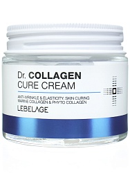 Антивозрастной разглаживающий крем с коллагеном, Lebelage Dr. Collagen Cure Cream, 70 мл