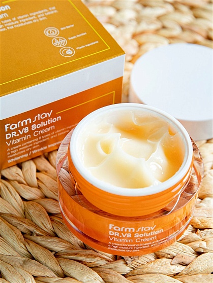 Крем для сияния кожи (50 мл), FarmStay Dr V8 Solution Vitamin Cream
