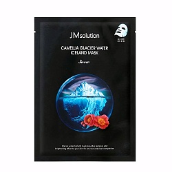 Тонизирующая тканевая маска с экстрактом камелии JMsolution Camellia Glacier Water Iceland Mask