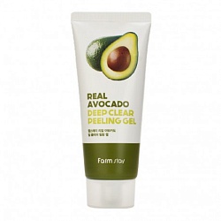 Пилинг-скатка для лица с авокадо, FarmStay Real Avocado Deep Clear Peeling Gel