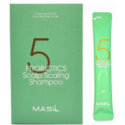 Шампунь для глубокого очищения кожи головы  (8 мл), Masil 5 Probiotics Scalp Scaling Shampoo