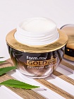 Премиальный крем для лица с золотом и муцином улитки, FarmStay Gold Snail Premium Cream