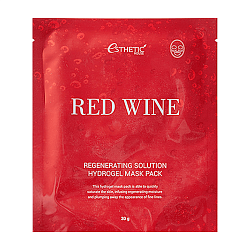 Гидрогелевая маска с красным вином, Esthetic House Red Wine Regenerating Solution Hydrogel Mask Pack