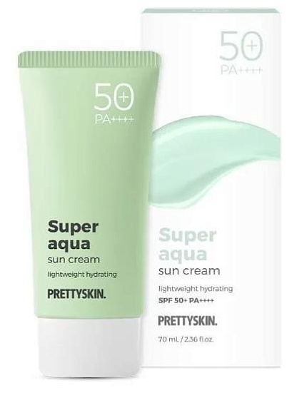 Увлажняющий солнцезащитный крем (70 мл), PrettySkin Super Aqua Sun Cream SPF50+ PA++++