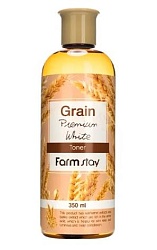 Питательный тонер с пшеничными отрубями (350 мл), FarmStay Grain Premium White Toner
