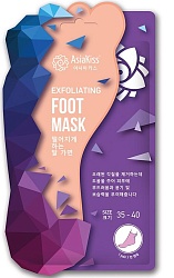 Маска-носки для ног отшелушивающая (35-40 размер), AsiaKiss Peeling foot mask 