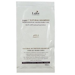 Шампунь бессульфатный с маслами, 10 мл, Lador Triplex Natural Shampoo