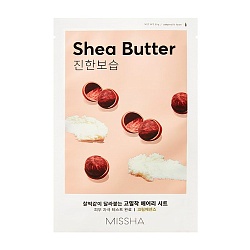 Питательная тканевая маска с экстрактом дерева ши, Missha Airy Fit Sheet Mask Shea Butter