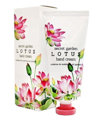 Крем для рук с лотосом, Jigott Secret Garden Hand Cream Lotus