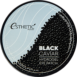 Гидрогелевые патчи с черной икрой, Esthetic House Black Caviar Hydrogel Eye Patch