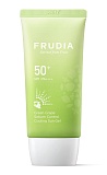 Себорегулирующий солнцезащитный крем с экстрактом винограда, Frudia Green Grape Sebum Control Coolingh Sun Gel SPF50+