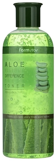 Тонер для лица с алоэ (350 мл), FarmStay Visible Difference Fresh Toner Aloe