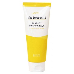 Ночная маска с витамином С (180 мл), Jigott Vita Solution 12 Synergy Sleeping Pack