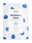 Маска тканевая для лица с экстрактом голубики, LanSkin fresh berries blueberry mask