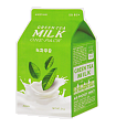Успокаивающая маска с зеленым чаем и гамамелисом, A'Pieu Green Tea Milk One-Pack