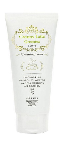 Пенка с зеленым чаем, Missha Creamy Latte Green Tea Cleansing Foam