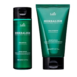 Набор для волос успокаивающий (шампунь + маска), Lador Herbalism