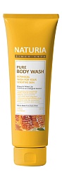 Гель для душа с ароматом меда и лилии, NATURIA, Pure Body Wash (Honey & White Lily), 100 мл
