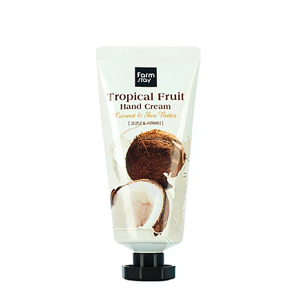 Крем для рук с кокосом и маслом ши, FarmStay Tropical Fruit Hand Cream