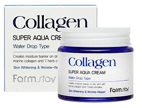 Супер увлажняющий крем с коллагеном от FarmStay Collagen Super Aqua Cream