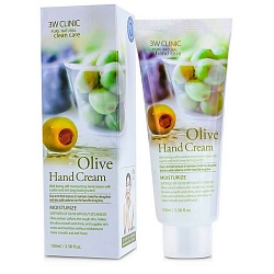 Увлажняющий крем для рук с экстрактом оливы, 3W Clinic Olive Hand Cream
