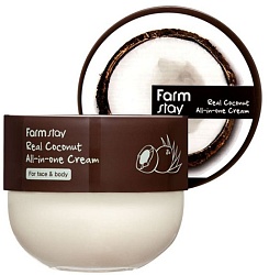 Крем для тела и лица с кокосом, FarmStay real coconut all-in-one cream