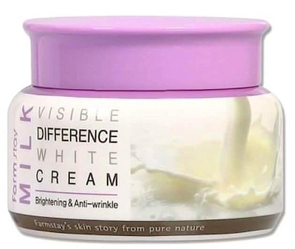 Легкий увлажняющий крем с молочными протеинами (100 мл), FarmStay Milk Visible Difference White Cream