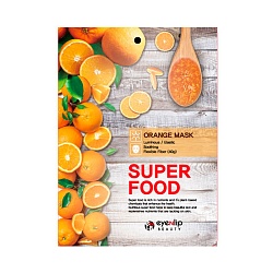 Тканевая маска для сияния кожи с апельсином, Eyenlip Super Food Orange Mask