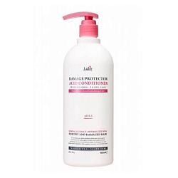 Кондиционер для блеска и разглаживания волос (900 мл), Lador Damaged Protector Acid Conditioner
