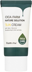 Солнцезащитный крем с центеллой SPF 50+, FarmStay Cica Farm Nature Solution Sun Cream