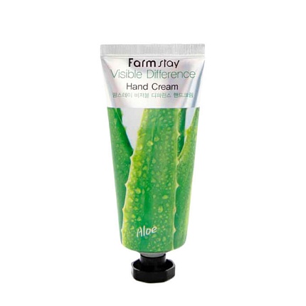 Успокаивающий крем для рук с алоэ, FarmStay Visible Difference Hand Cream Aloe Vera