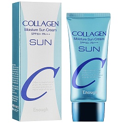 Солнцезащитный крем с коллагеном SPF 50+, Enough Collagen Moisture Sun Cream SPF50 PA+++, 50 мл